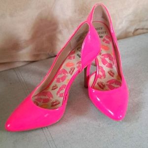 SOLD Juicy Couture hot pink heels
